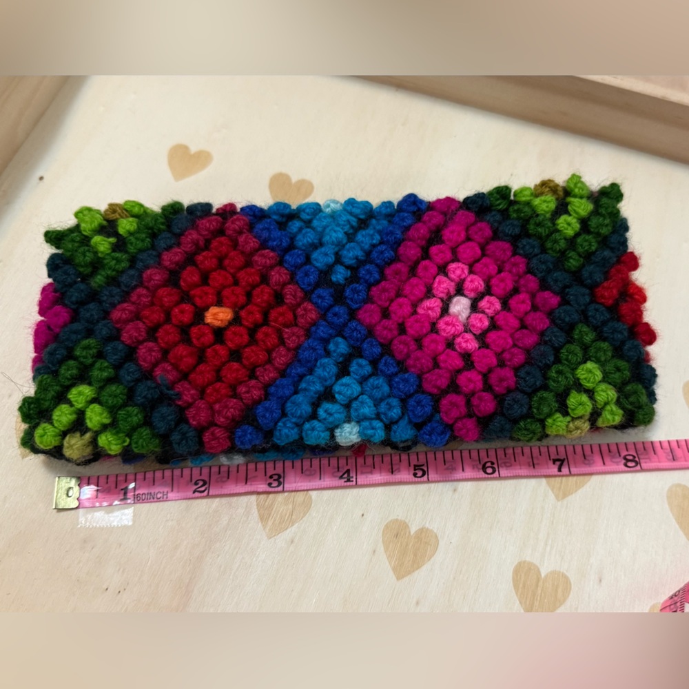 Peruvian Alpaca Wool Colorful Knitted headband